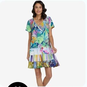 Jams World Winter Sky Hattie Dress Hawaiian XL